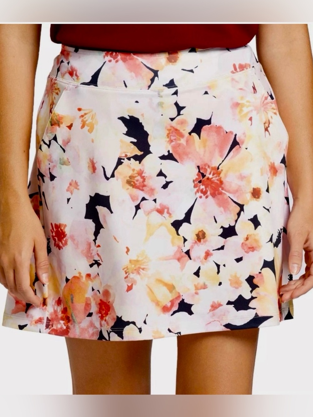 NEW Lady Hagen Cocktail Hour 16 inch Flounce Skirt Skort Shorts Golf XS X-Small